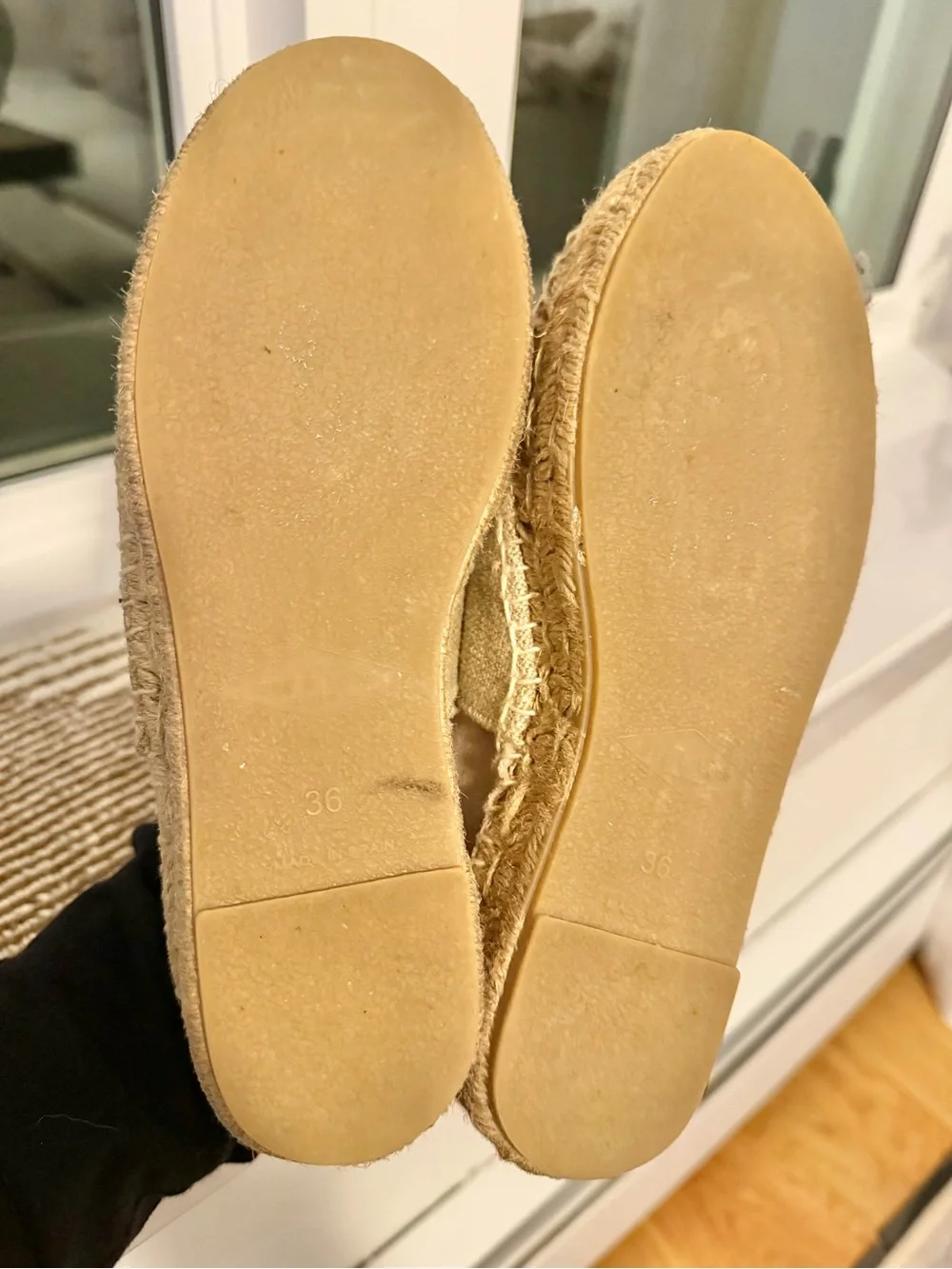 rag & bone Nina‎ Suede Espadrilles Womens Size 36 Beige Slip On Flats Shoes
